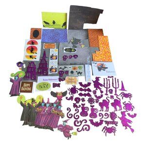 Deluxe Halloween Craft Kit With Glitter Stickers Paper Cutouts & Cards